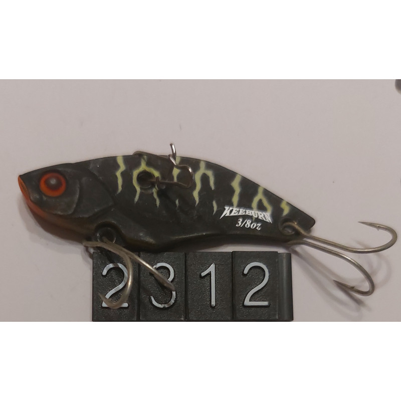 Цикада Jackall Keeburn 3/8oz 11g 52mm Col. Mat Black/Chartreuse Tiger