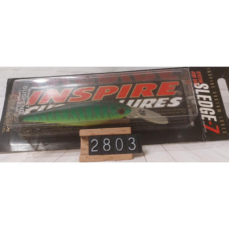 Воблер Ever Green Sledge-7 SP 80mm 9.7g 1.5-2.5m Col.136 Matt Hot Tiger