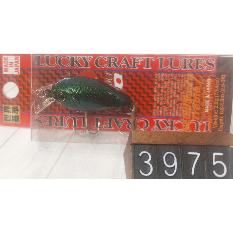 Воблер Lucky Craft Flat Cra-Pea Medium 34F 2.9g 0.8-1m Col.MJ Green