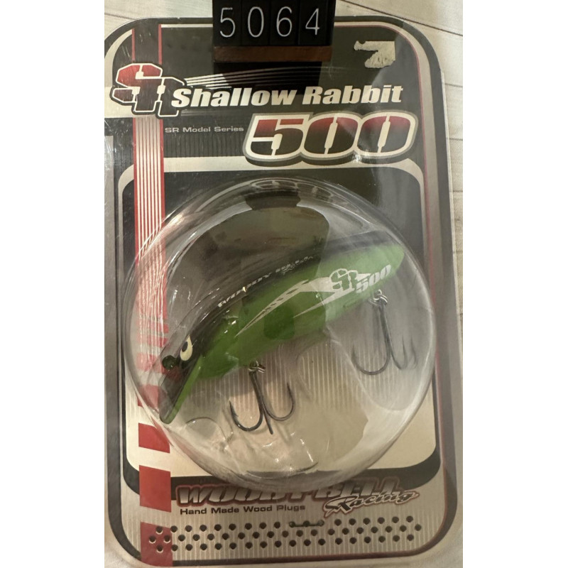 Воблер Woody Bell Shallow Rabbit 500 74F 14g 0-0.5m Col.K-GREEN