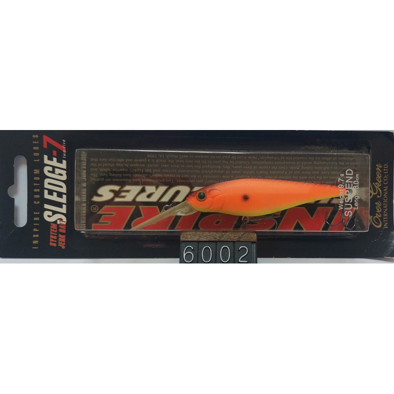 Воблер Ever Green Sledge-7 SP 80mm 9.7g 1.5-2.5m Col.138 Sunset Orange