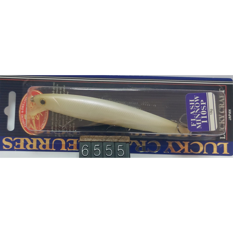 Воблер Lucky Craft Flash Minnow SP 110 16.5g 0.3-0.6m Col.NC Shell White