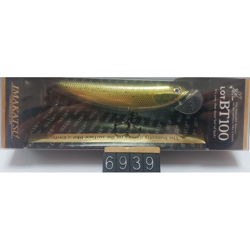 Воблер IMAKATSU BT100 100F 12g Col.13 Gold Hime