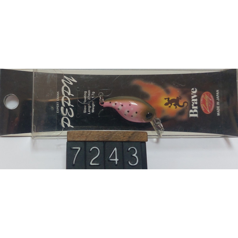 Воблер Lucky Craft Brave Peppy 27F 1.7g 0.3-1m Col.Sassy