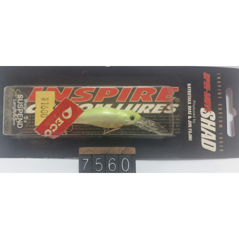 ВОБЛЕР EVERGREEN SPIN MOVE SHAD 55SP 5g 1.5-2.5m Col.120 IMAKATSU Lemon