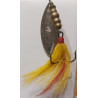 Блешня Mepps Aglia Long 4 Rainbow (срібло) Dressed (хвіст з хутра оленя)